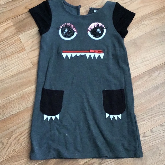 H and M dress with monster print. - Picture 2 of 8